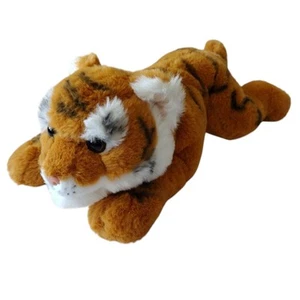 FAO Schwarz Floppy Tiger Cub Soft Plush 16 inch 2020 Laying Down Stuffed Animal - Picture 1 of 15