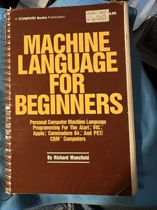 1985 Machine Language For Beginners Copyright 1983 Commodore Vic Apple Atari CBM - Picture 1 of 8