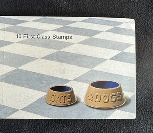 GB 2001 Booklet 10x 1st Class Stamps SG2187-2196 Cats & Dogs MNH f/v £17 - Picture 1 of 5