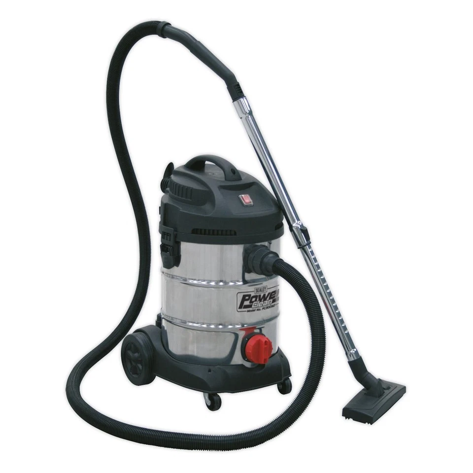 Sealey Vacuum Cleaner Industrial 30L 1400W/230V Stainless Drum PC300SD - Image 1 of 1