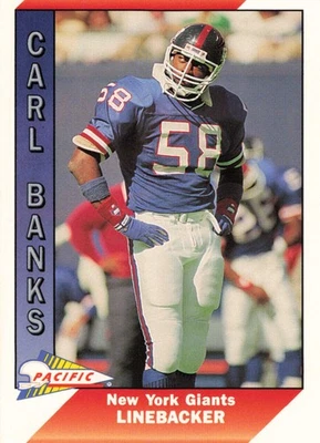 Carl Banks 1991 Pacific #340 New York Giants Football - Image 1 of 2