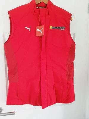 Puma Ferrari Challenge Gilet Large Trofeo Pirelli Red Bodywarmer Puffer BNWT M - Image 1 of 4