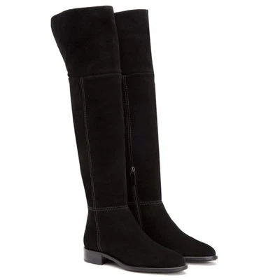 Aquatalia Nita Over The Knee High Boots Suede Leather Flat Waterproof, Size 11 - Image 1 of 4
