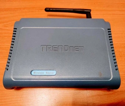 Trendnet TEW-432BRP WIRELESS G ROUTER WiFi INTERNET 4 PORTS 54 Mbps 10/100 WORKS - Image 1 of 4