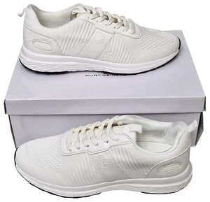 KURT GEIGER London Da Uomo Wilks Maglia Bianca Piatta EU 46 UK 12 MRP £89 - Foto 1 di 9
