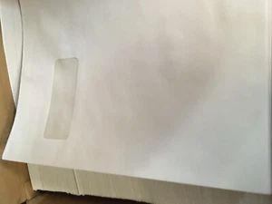 Kiste mit 500 neuen 8 3/4 x 11 1/2 Heftumschlägen Einzelfenster 80 % Rabatt!! - Bild 1 von 5