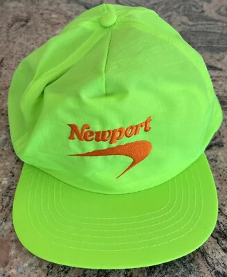 Nueva Gorra Newport Vintage Años 90 Bordada Logo Verde Neón Talla Única Foto 1 de 4