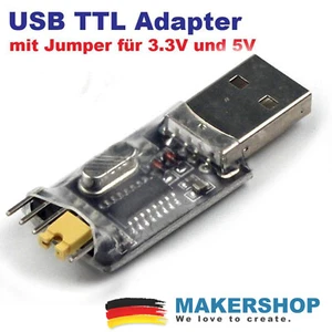 Adaptador Convertidor USB 2.0 CH340 G TTL CP2102 PL2303 UART FTDI Arduino 5V + 3.3V - Imagen 1 de 4