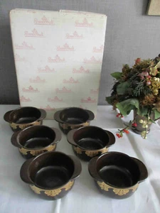 Rosenthal Design Wiinblad "Bodil" mocca-gold 70er 6 Stck. Suppentassen neu ovp - Bild 1 von 9