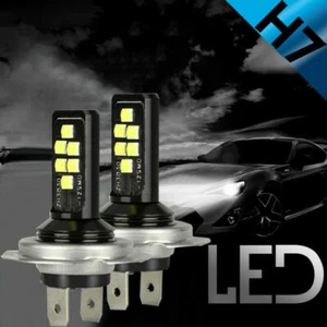 2pcs H7 LED Headlight Bulb Kit Car Fog Light Bulbs High Low Beam Bright White - Picture 1 of 18