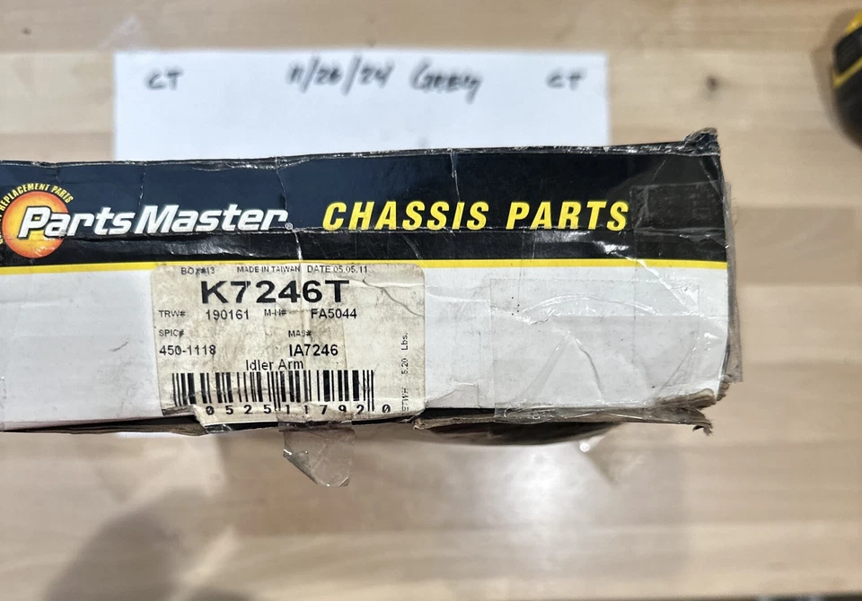 Parts Master Chasis Suspensión Rótula Superior Delantera K7206T para 94-99 Ram 1500 Foto 1 de 1