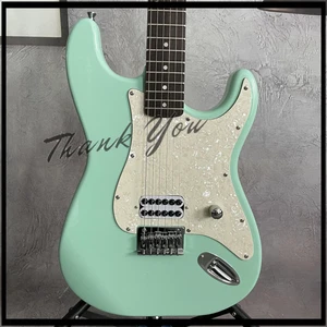 Tom Delonge ST Electric Guitar Maple Neck 6 Strings Basswood Body Chrome Parts - Picture 1 of 7