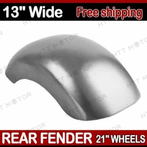 13" Wide Rear Fender 21" Wheels For Harley Softail Choppers Bobber 280-300 Tire - Picture 1 of 5