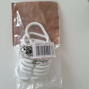 Kunststoff Duschvorhangringe Haken für Badezimmer Dusche Fensterstange 12er Pack weiß - Bild 1 von 2