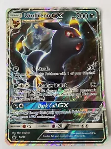 Carte Pokémon Umbreon GX SM36 Jumbo Black Star Anglais NEUF - Foto 1 di 2