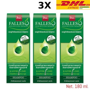 BSC FALLESS FALLES Shampoo Rivivente Kaffir Lime Prevenzione Perdita Capelli 180ml 3X - Foto 1 di 12