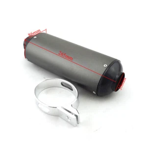 Silenciador de escape 38 mm 125cc 140cc 150cc 160cc YX ZS CRF KLX SSR IMR Dirt Pit Bike - Imagen 1 de 6