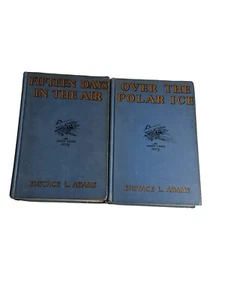 Antique Flying Aviation Fiction books from the 1920’s Blue HC E. Adams Adventure - Picture 1 of 14