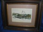 Small Framed Under Glass Print Procession Of The Boats Eton