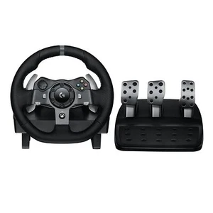 Logitech G920 Driving Force Racing Wheel and Floor Pedals, Real Force Feedback, - Picture 1 of 9