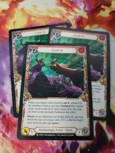 3x Zoom In Red Non Foil Playset Everfest Flesh and Blood FAB - Picture 1 of 1
