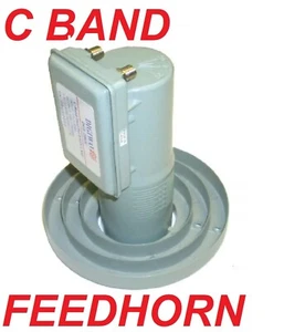 C-Band DUAL OUTPUT LNBF DPOA Breitband 3,7 - 4,2 GHz LNB FTA - VERKAUF CBAND SCHÜSSEL - Bild 1 von 5
