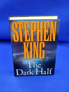 The Dark Half Stephen King 1989 Hardcover HB DJ First 1st Edition - Damaged - Foto 1 di 11