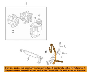 CHRYSLER OEM 2003 Ram 2500 Pump Hoses-Pressure Hose 52106857AE - Picture 1 of 2