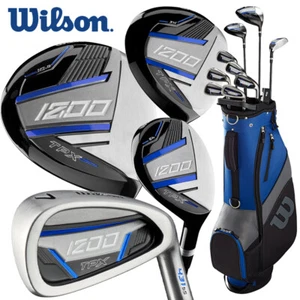 Wilson 1200 TPX +1'' Longer Set - Steel/Graphite (Driver+3W+5H+6-SW+Putter) - Picture 1 of 9