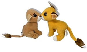 VTG 1993 Original Disney Lion King Magnetic Kissing Simba & Nala Plush Toy - Picture 1 of 17