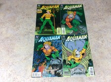 AQUAMAN TIME AND TIDE #1,2,3,4 OF 4 LOT OF 4 COMIC VF 1993-1994  DC