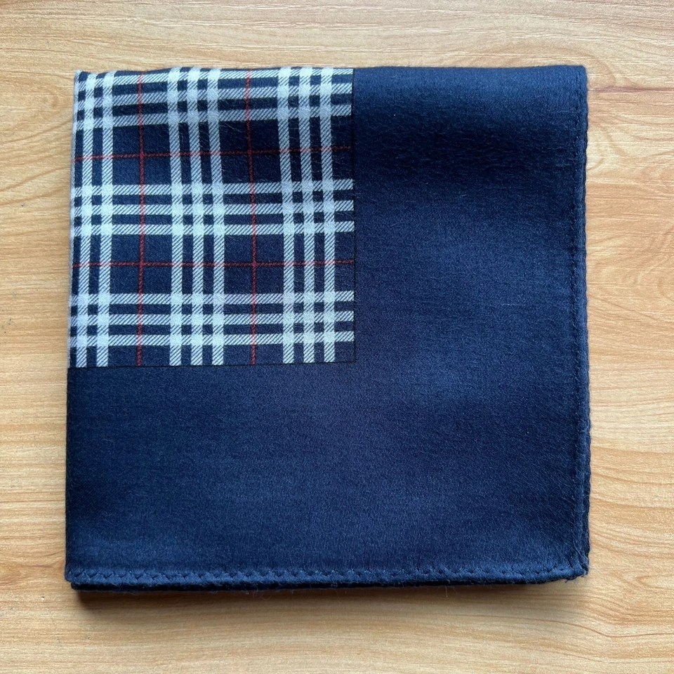 PAÑUELO VINTAGE PARA HOMBRE ALGODÓN ARTE CUADROS Y CUADROS PAÑUELO DE BOLSILLO 20" A-0249 Foto 1 de 3