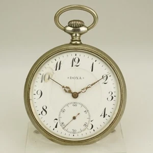 Rare! DOXA Pocket watch Men's no repeater no fusee no duplex no chronometer RAR - Picture 1 of 7