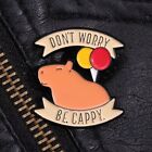 Emoticon Pack Cartoon Pin Brooch Cartoon Capybara Alloy Badge  Shirt Pin