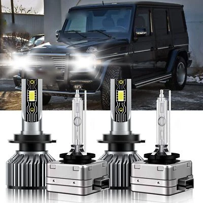 For Mercedes-Benz G55 AMG 2008-2010 LED HID Headlight Bulb High Low Beam 26000LM - Image 1 of 4