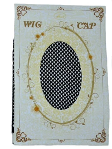 1x Haarnetz Perückennetz Unterziehhaube Schwarz Perücke Karneval weaving cap - Bild 1 von 2