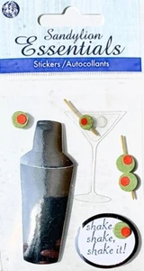 *RARE* Sandylion Essentials - MARTINI Stickers - Picture 1 of 1