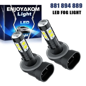 2 pack 881 LED Fog Light Driving Bulbs 862 886 889 894 896 898 Xenon White 6000K - Picture 1 of 10
