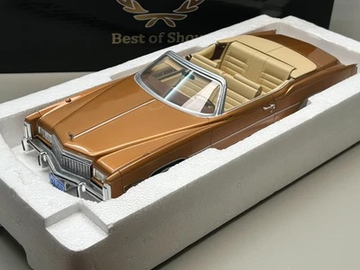 Bos 1/18 1976 Cadillac Eldorado Convertible 1976 Bronze Metallic Resin Car Model - Image 1 of 4