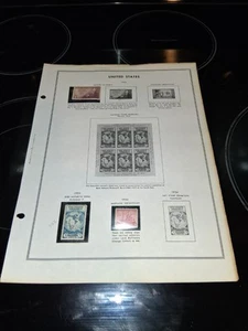 SL 7077/ US Mint Stamps Hinged in Plastic Hinges on Album Pages 1934 to 1961 - Picture 1 of 18