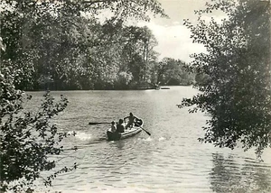 AK - Freiberg in Sachsen - Kreuzteich mit Ruderboot - DDR-Zeit - Picture 1 of 2