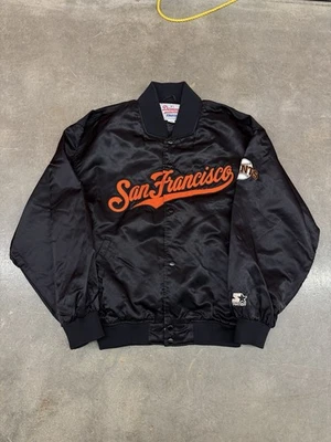 Винтажная мужская куртка-бомбер San Francisco Giants Starter Diamond Collection MLB XL - Изображение 1 из 4