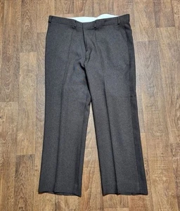 Vintage Trousers | Mens 1970s Vintage Deadstock Brown Trousers 38W 27L Retro - Picture 1 of 5