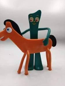 Figuras de exhibición vintage extra grandes de Gumby y Pokey de 10 a 11 pulgadas de alto - Imagen 1 de 6