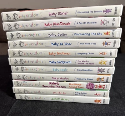 Disney Baby Einstein DVD Lot of 11 in cases Foto 1 de 4