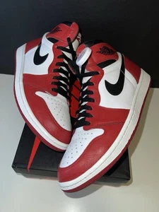 ✅ Nike Air Jordan 1 Retro High Chicago 2015 TALLA 11 | Bred Varsity Negro Blanco - Imagen 1 de 15