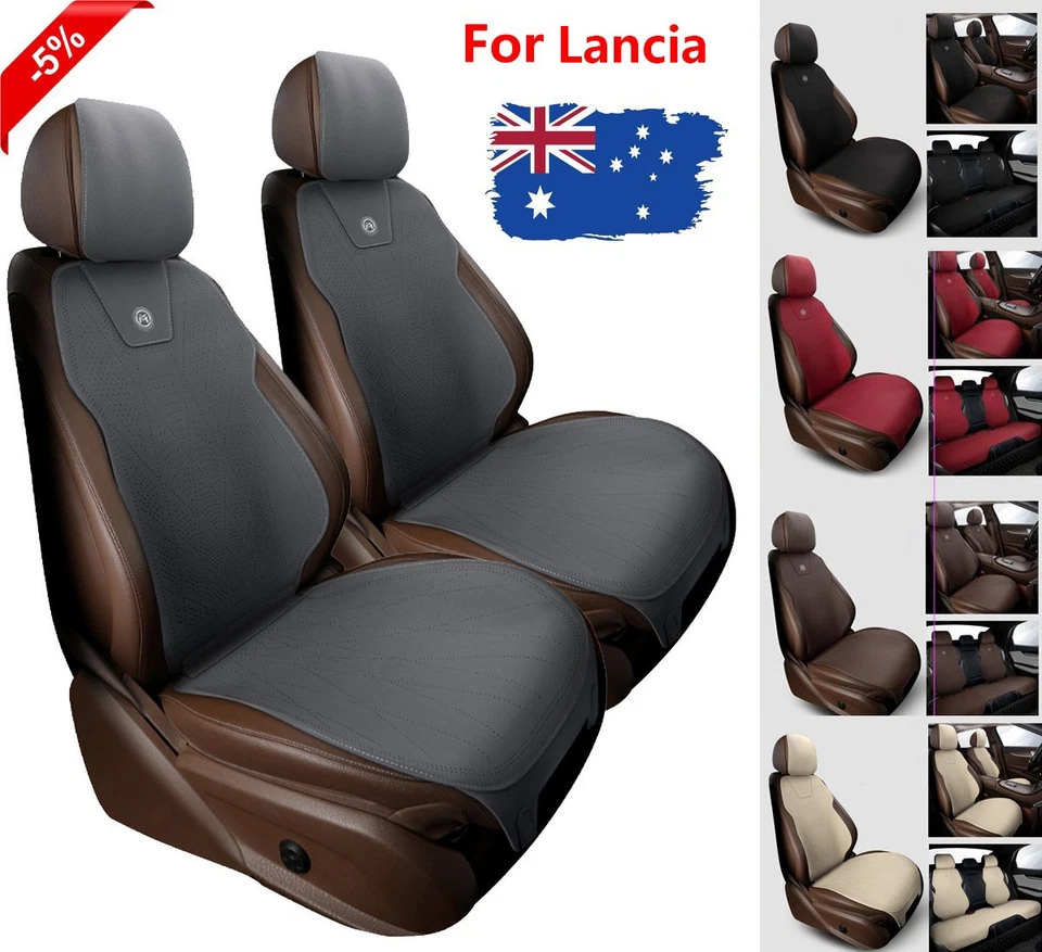 2025 Suede Leather Car Seat Covers Cushions 2/5-seat For Lancia Sedan Protector - image 1 of 4