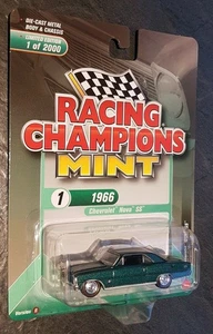 RC2 Mint 1/64 - 1966 Chevrolet Nova SS Metallic Green Diecast Model Car - Picture 1 of 3