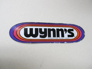 WYNN'S Vintage Original 70's Racing Toolbox Decal Sticker 6 1/2 IN RUST FREE - Picture 1 of 1
