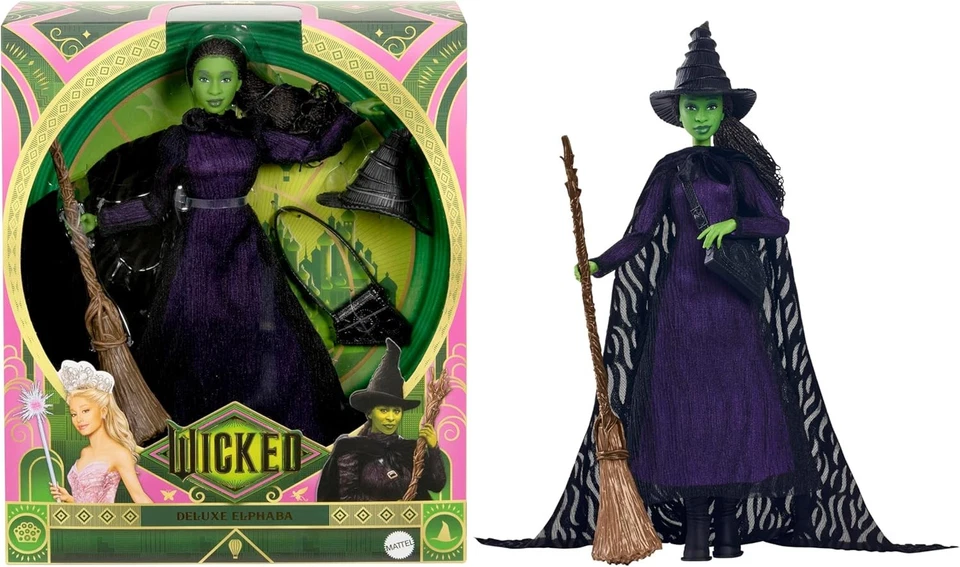 Mattel Universal Wicked Deluxe Elphaba Witch Fashion Doll Error URL MISPRINT